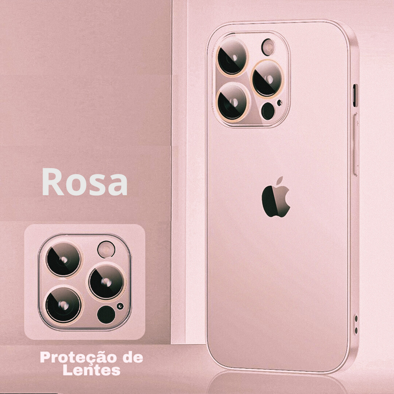 Capinha de Iphone i Glass (Series 14 ao 16 ProMax)